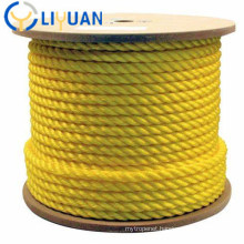 Yellow Polypropylene Rope Twisted Rope
